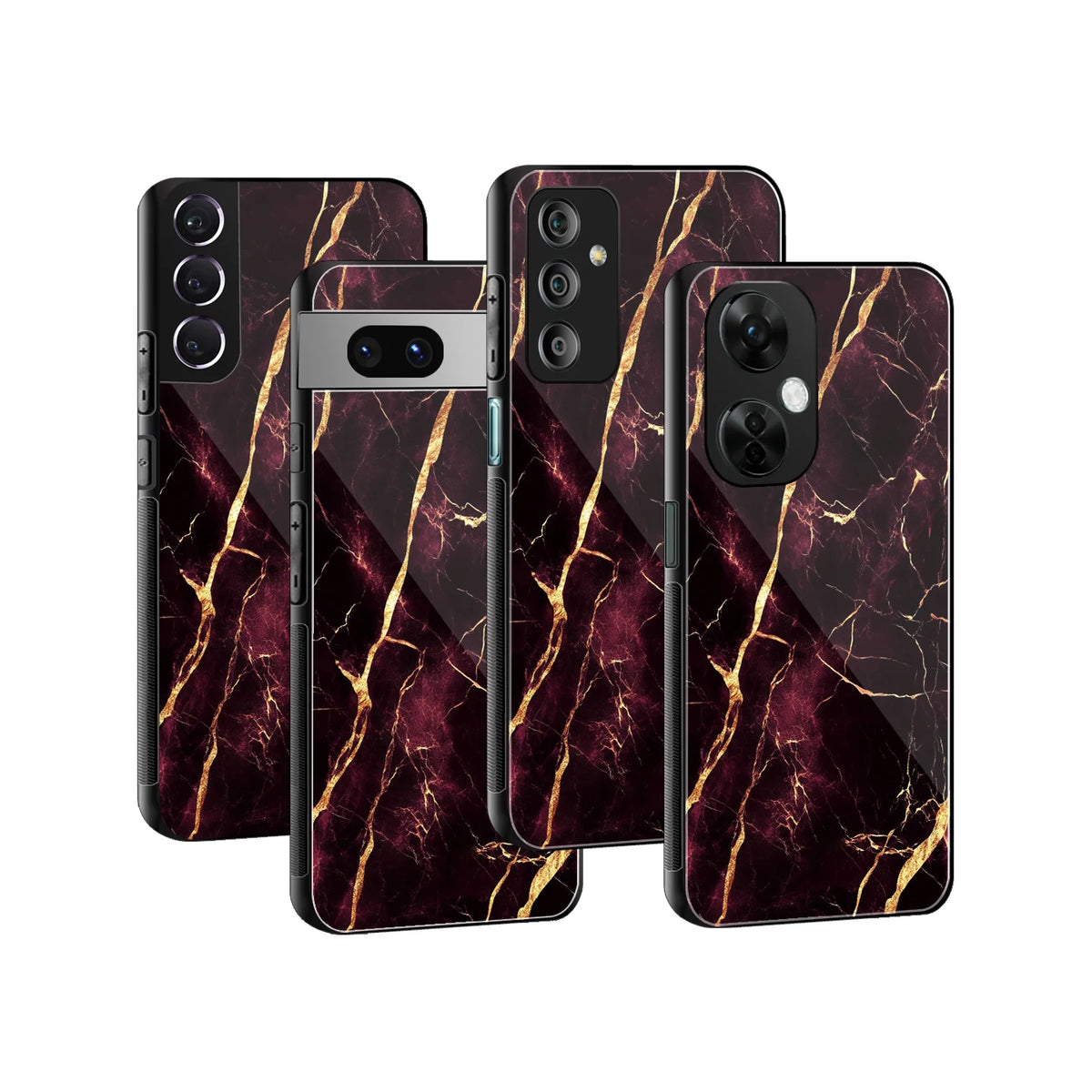 Stylish Glass Back Case for All Smartphones iPhone, Samsung, OnePlus, Pixel, Redmi, Oppo, Vivo, Motorola