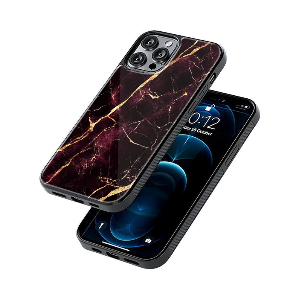 Protective Glass Back Phone Case Compatible with iPhone, Samsung, OnePlus, Pixel & More