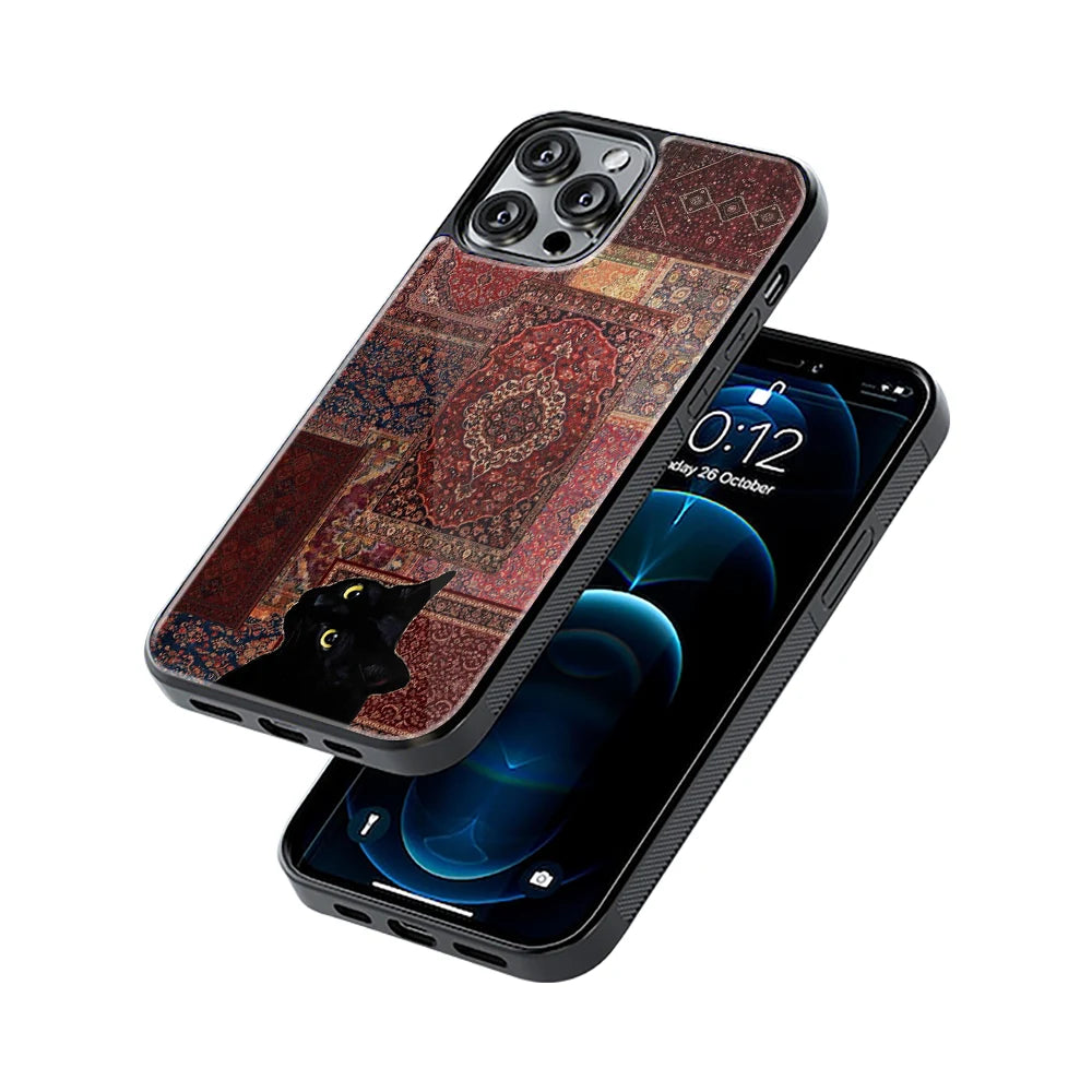 Protective Glass Back Phone Case Compatible with iPhone, Samsung, OnePlus, Pixel & More