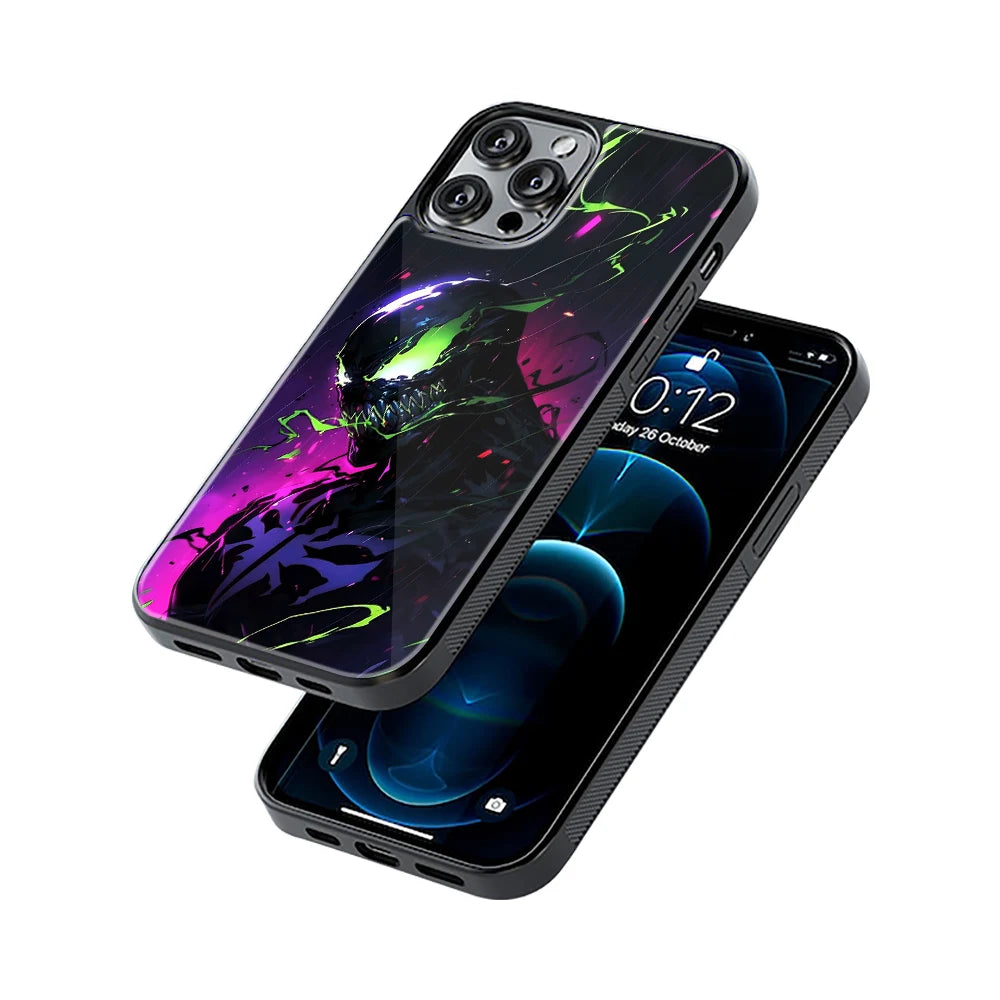 Protective Glass Back Phone Case Compatible with iPhone, Samsung, OnePlus, Pixel & More