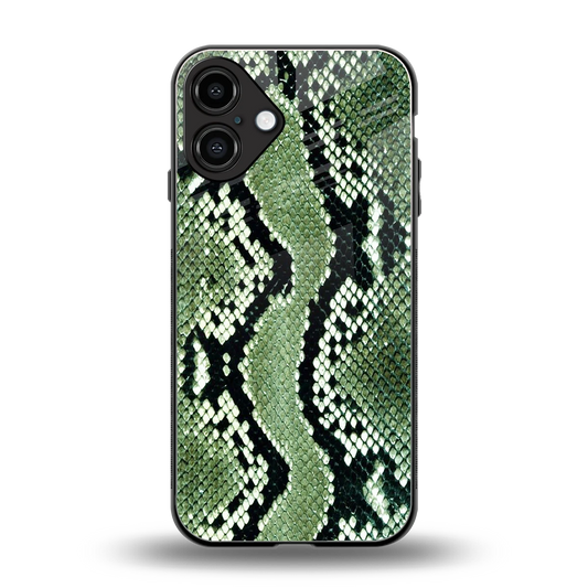 Venom Green back phone cover | glass case for iphone 16 plus