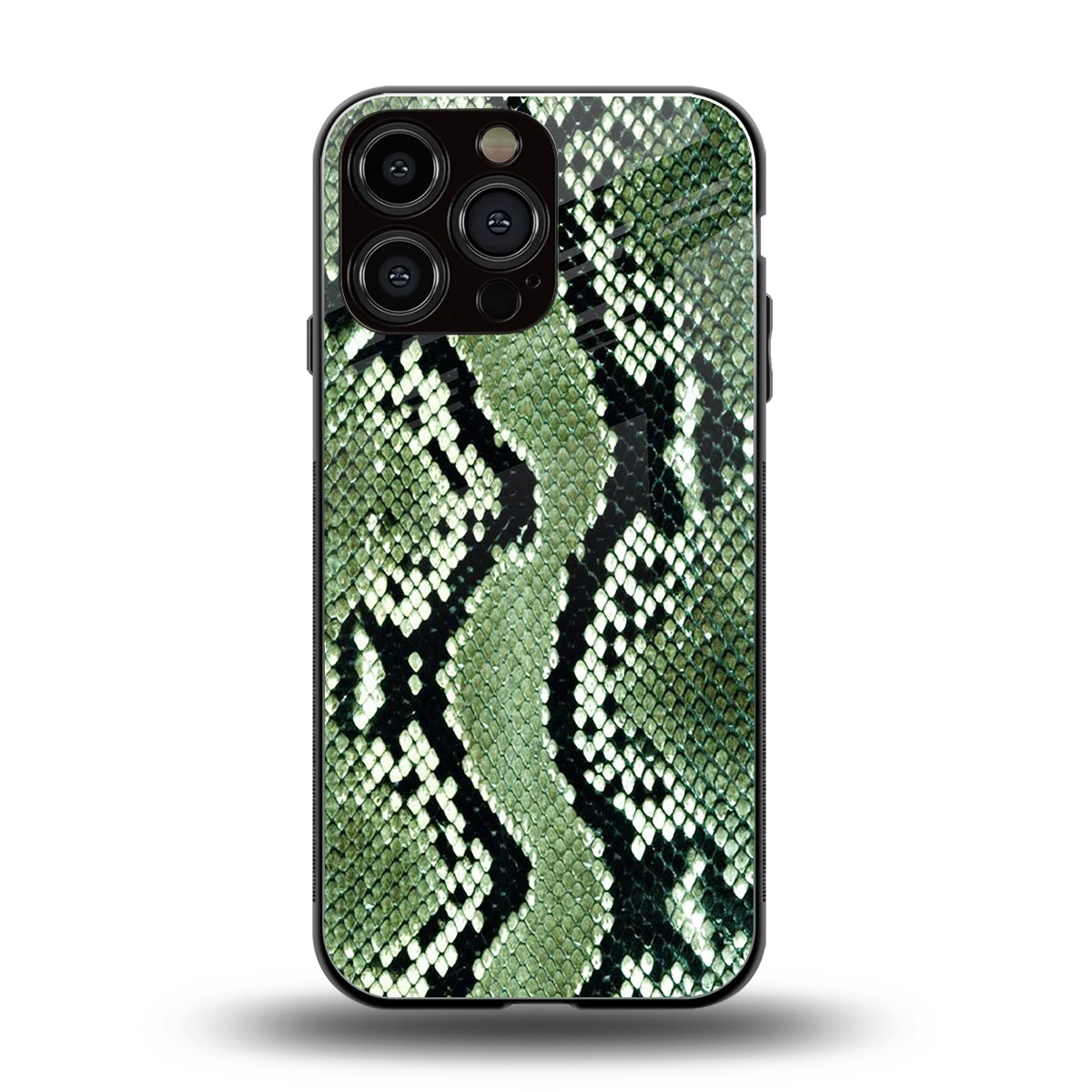 Venom Green back phone cover | glass case for iphone 16 pro max