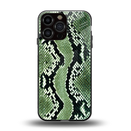 Venom Green back phone cover | glass case for iphone 16 pro max