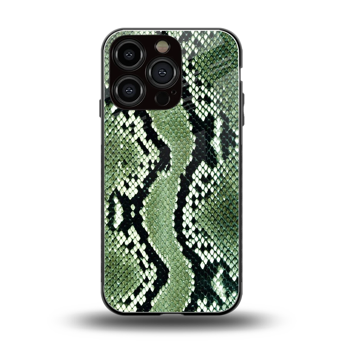 Venom Green back phone cover | glass case for iphone 16 pro
