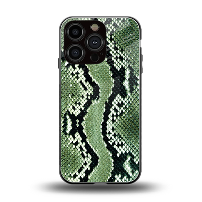 Venom Green back phone cover | glass case for iphone 16 pro