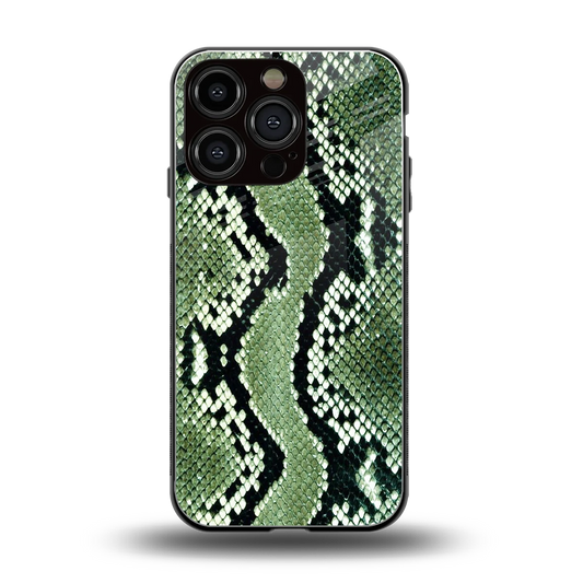 Venom Green back phone cover | glass case for iphone 16 pro