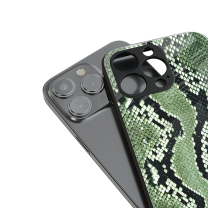 Venom Green stylish phone case for iphone 15 | glossy glass and slim fit