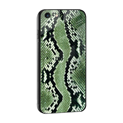 Venom Green sleek iphone 6 cover with tempered glass back and TPU edges