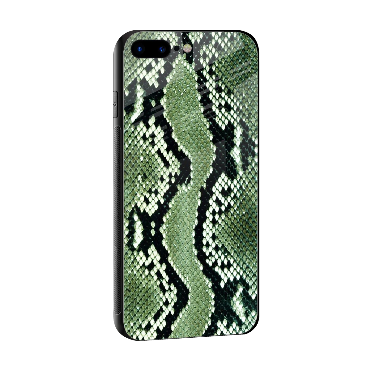 Venom Green sleek iphone 8 plus cover with tempered glass back and TPU edges