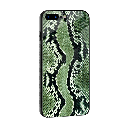 Venom Green sleek iphone 8 plus cover with tempered glass back and TPU edges