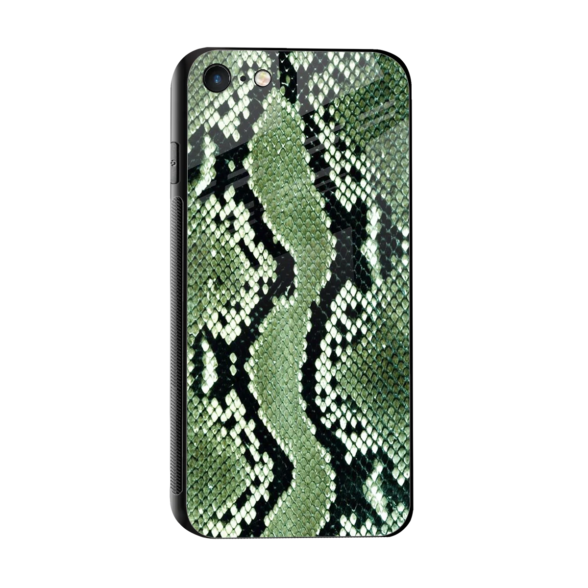 Venom Green sleek iphone 7 cover with tempered glass back and TPU edges