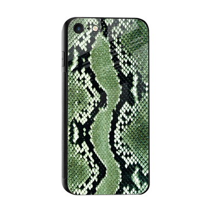 Venom Green sleek iphone 7 cover with tempered glass back and TPU edges