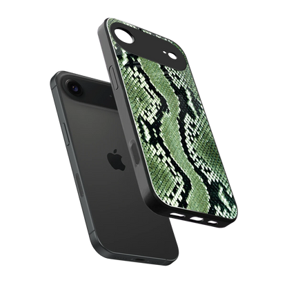 Venom Green sleek iphone air cover with tempered glass back and TPU edges