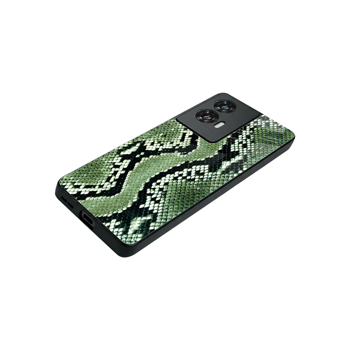 Venom Green stylish phone case for motorola edge 50 fusion | glossy glass and slim fit