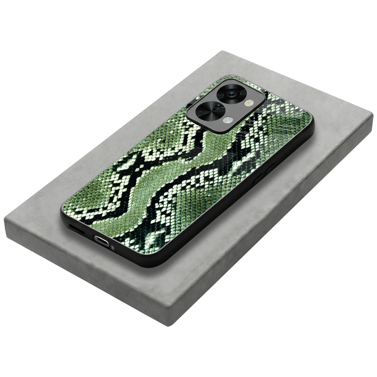 Venom Green stylish phone case for oneplus nord 2t | glossy glass and slim fit