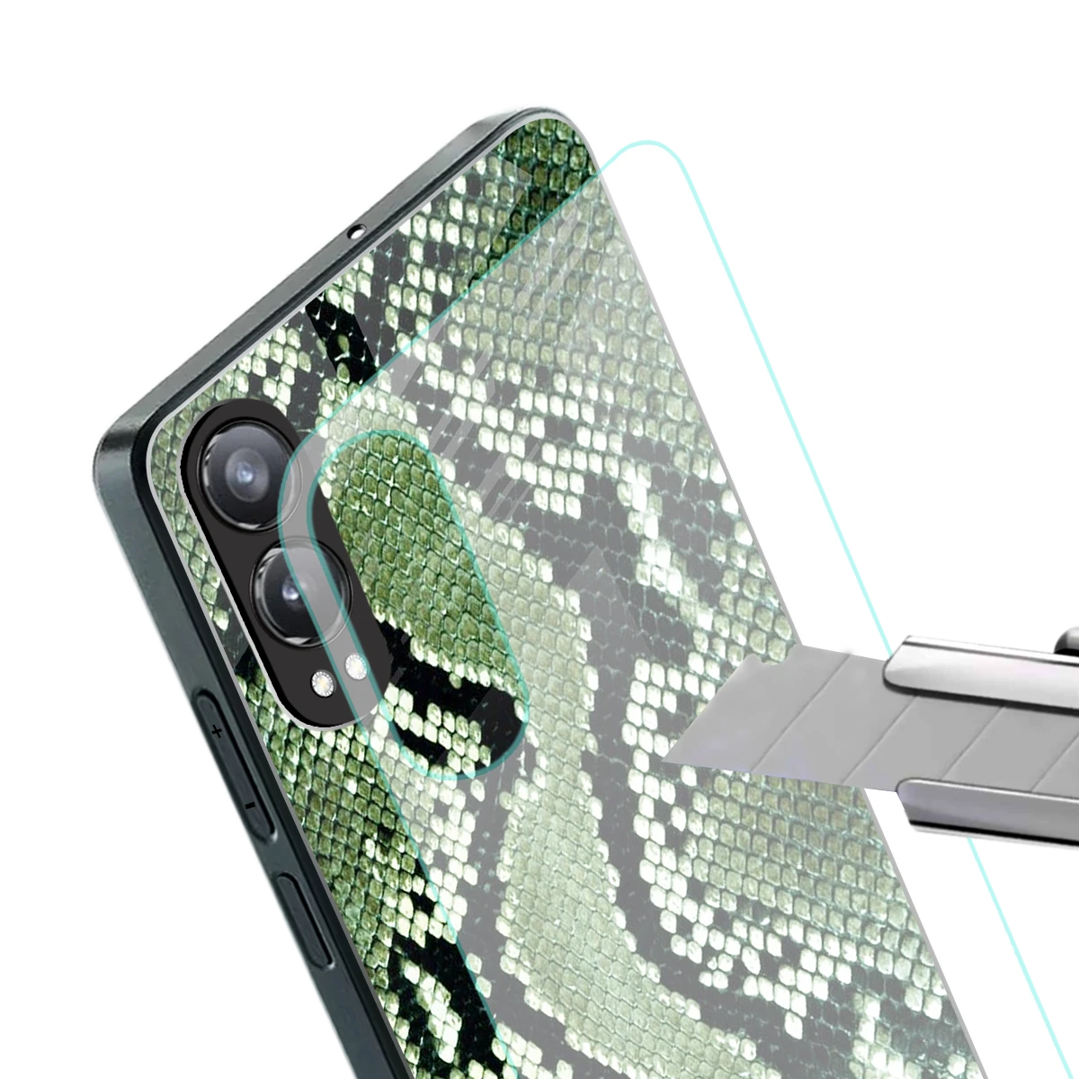 Venom Green stylish phone case for oneplus nord ce 4 lite | glossy glass and slim fit
