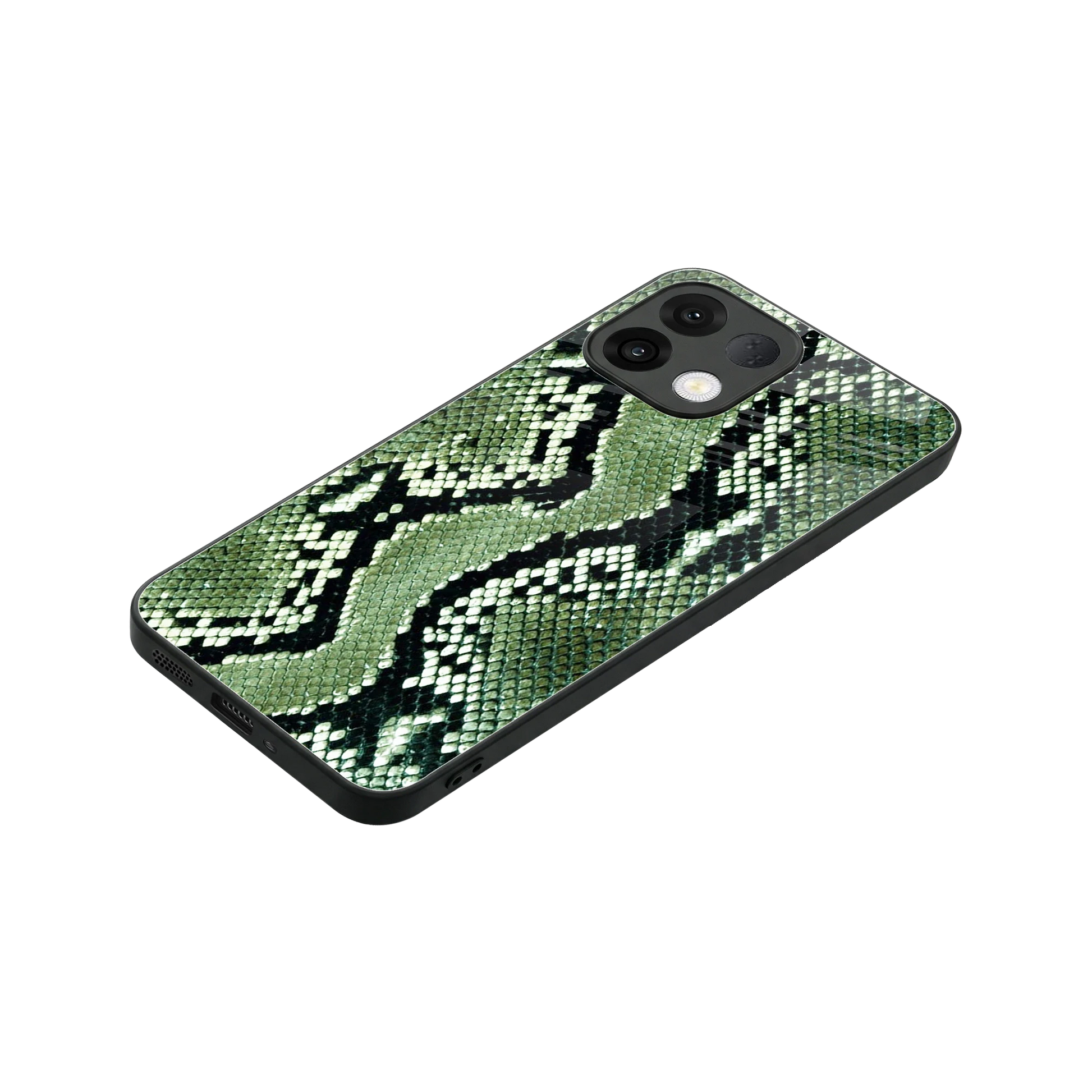 Venom Green stylish phone case for oppo k13 5g | glossy glass and slim fit