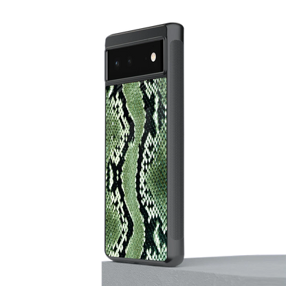 Venom Green stylish phone case for google pixel 6a | glossy glass and slim fit