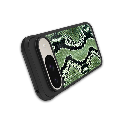 Venom Green stylish phone case for google pixel 9 | glossy glass and slim fit