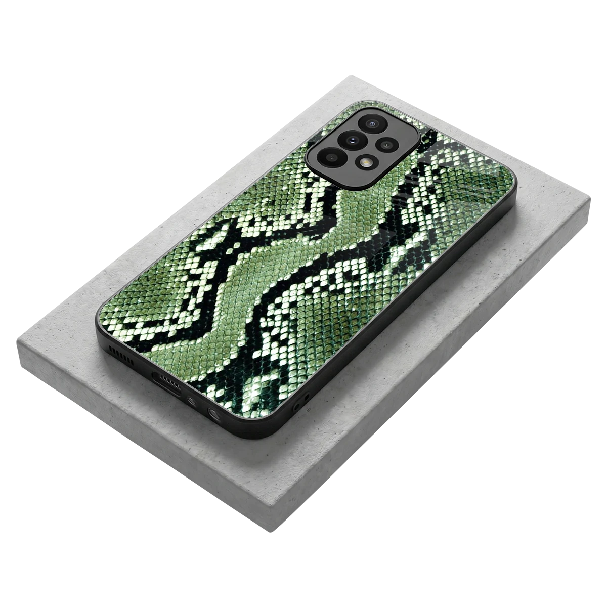 Venom Green stylish phone case for samsung galaxy a23 | glossy glass and slim fit