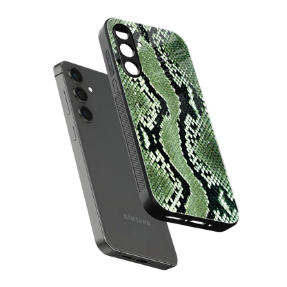 Venom Green sleek samsung galaxy a16 5g cover with tempered glass back and TPU edges