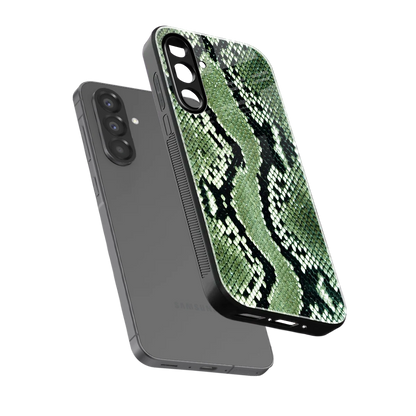 Venom Green sleek samsung galaxy a37 5g cover with tempered glass back and TPU edges