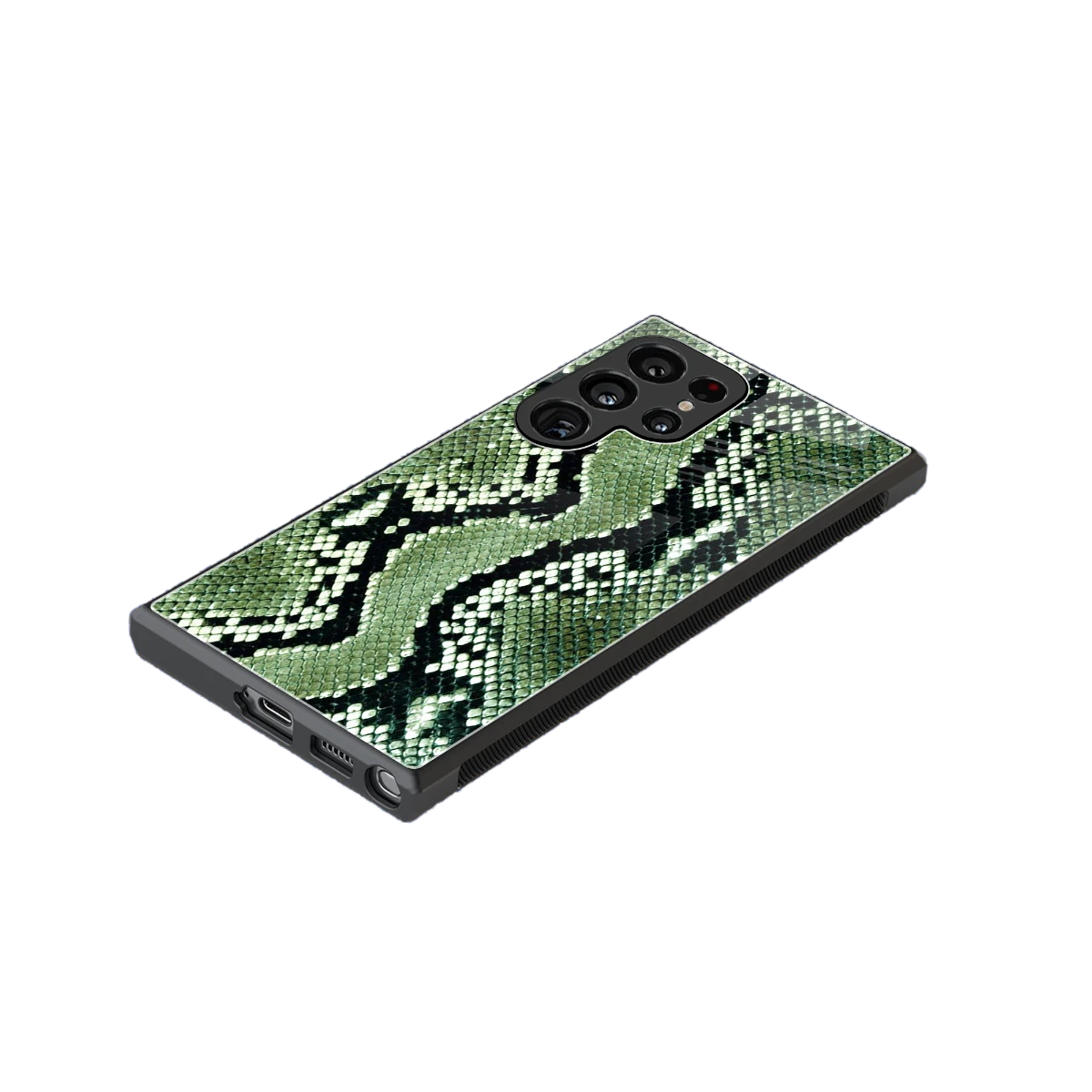 Venom Green stylish phone case for samsung galaxy s24 ultra | glossy glass and slim fit