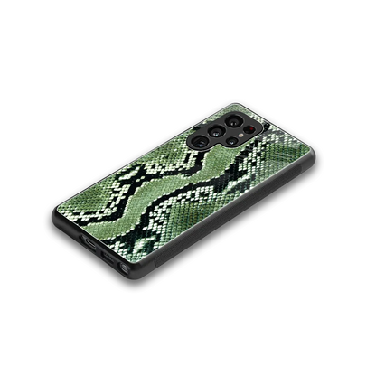 Venom Green stylish phone case for samsung galaxy s25 ultra | glossy glass and slim fit