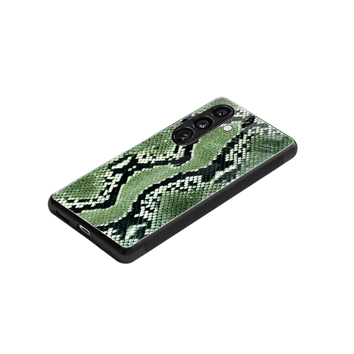 Venom Green stylish phone case for samsung galaxy s24 | glossy glass and slim fit