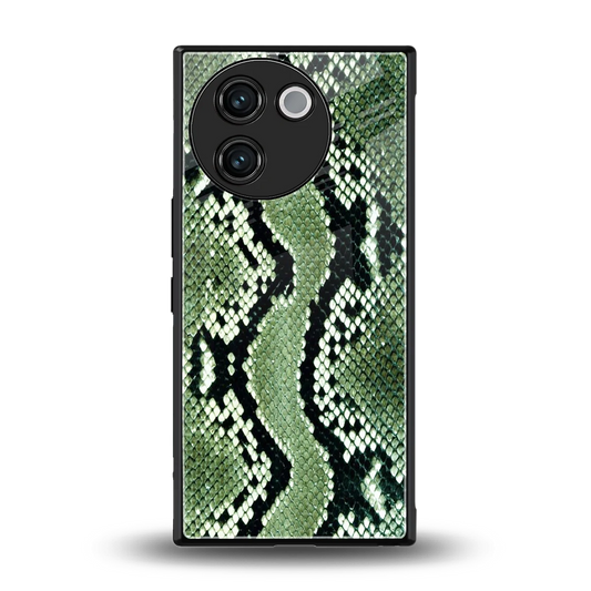 Venom Green back phone cover | glass case for vivo v30e