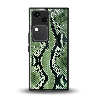 Venom Green back phone cover | glass case for vivo v30