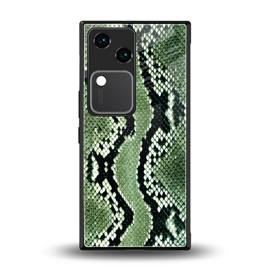 Venom Green back phone cover | glass case for vivo v30