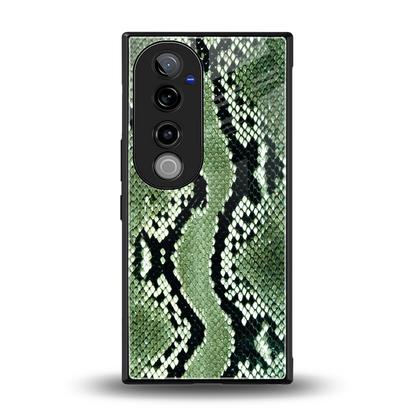 Venom Green back phone cover | glass case for vivo v40 pro