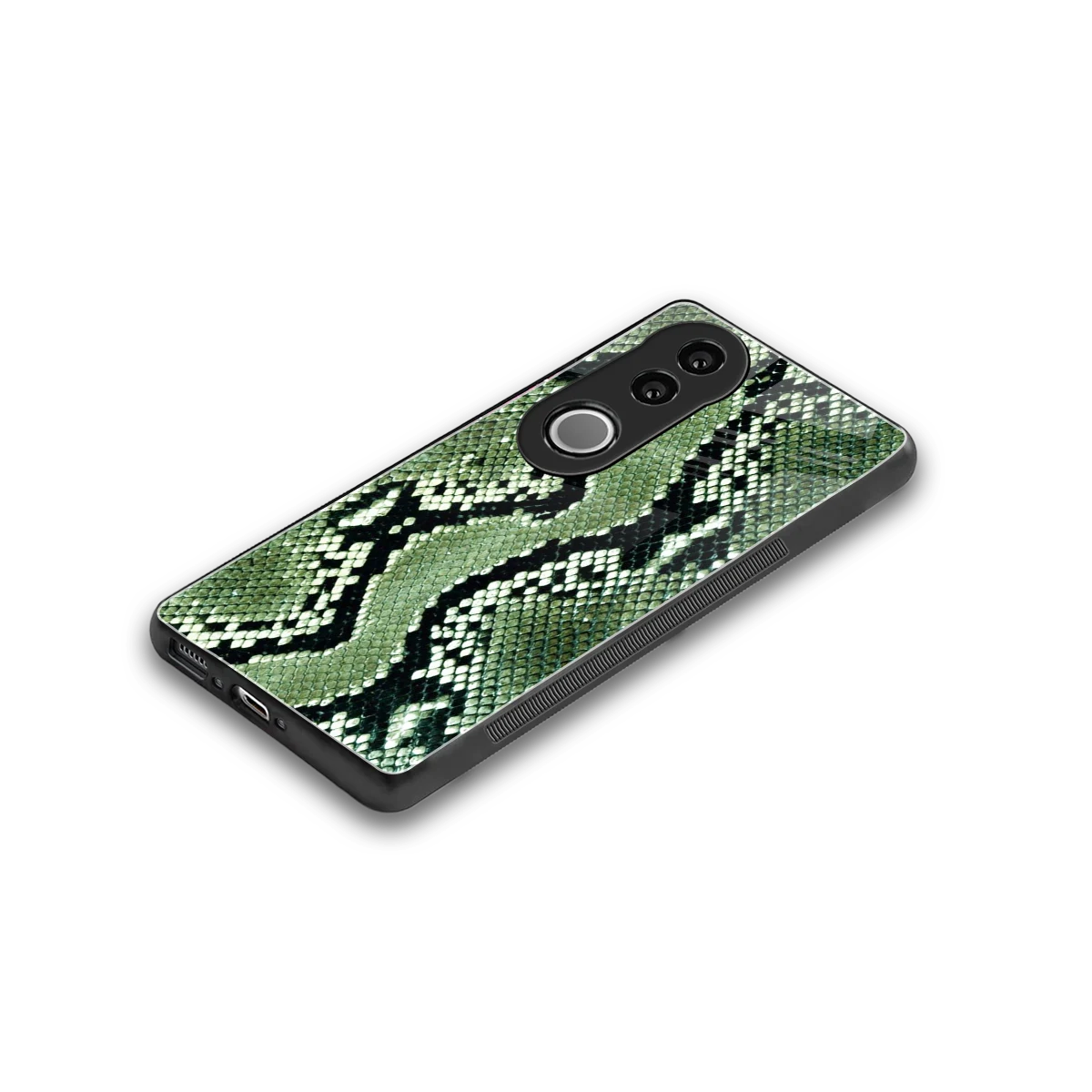 Venom Green stylish phone case for vivo v50 | glossy glass and slim fit