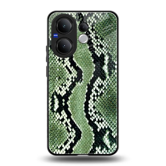 Venom Green back phone cover | glass case for vivo v60