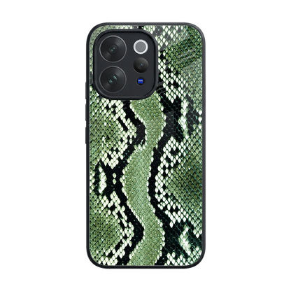 Venom Green back phone cover | glass case for vivo v70 elite