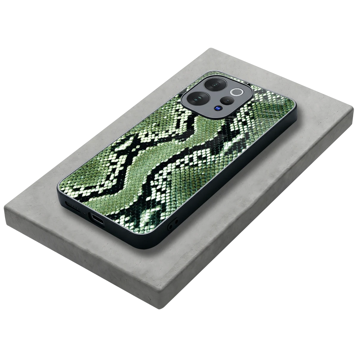 Venom Green stylish phone case for vivo v70 elite | glossy glass and slim fit