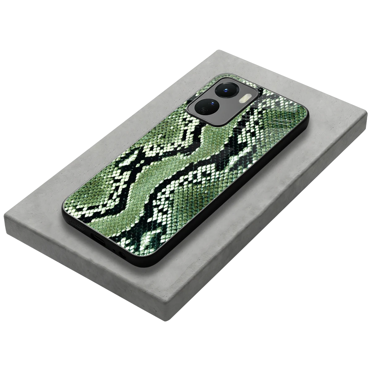 Venom Green stylish phone case for vivo y16 | glossy glass and slim fit