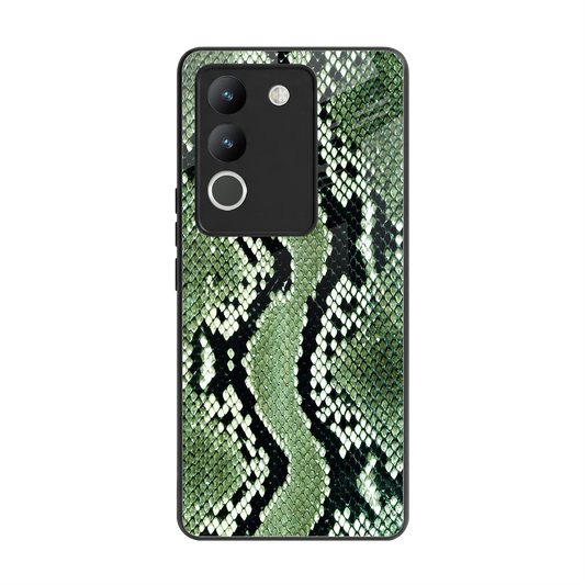 Venom Green back phone cover | glass case for vivo y200 5g