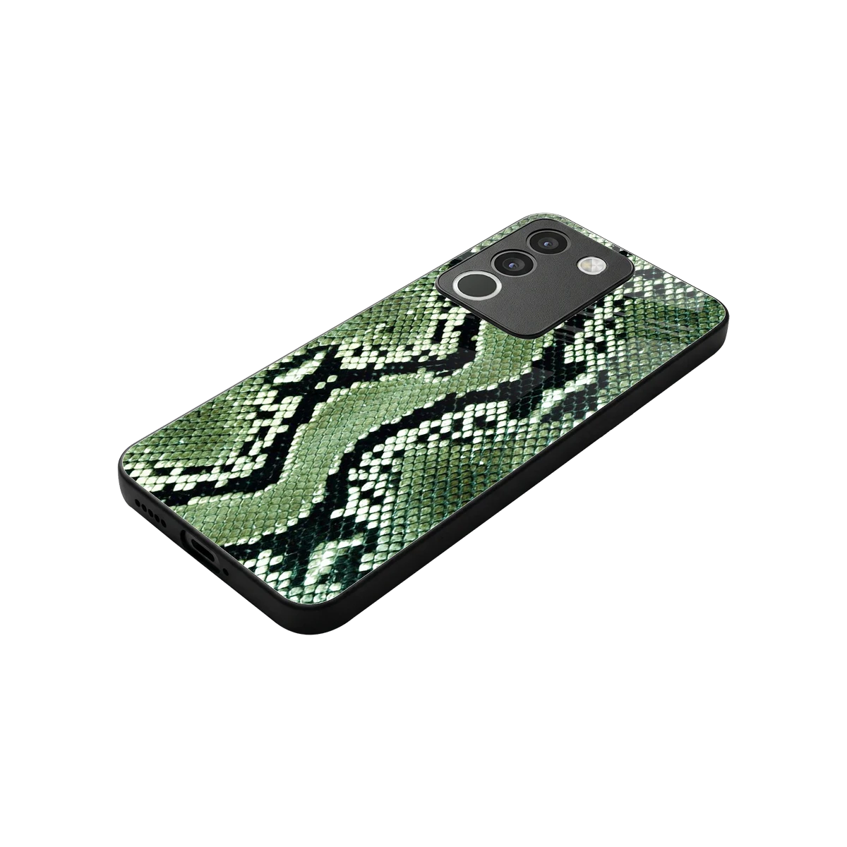 Venom Green stylish phone case for vivo y200 5g | glossy glass and slim fit