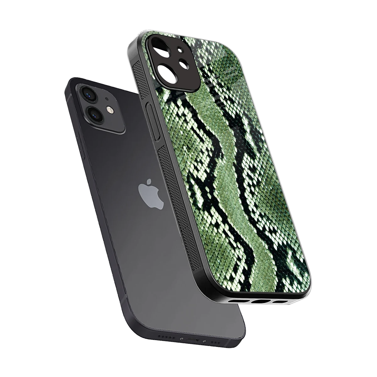 Venom Green sleek iphone 11 cover with tempered glass back and TPU edges