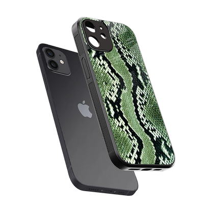 Venom Green sleek iphone 11 cover with tempered glass back and TPU edges