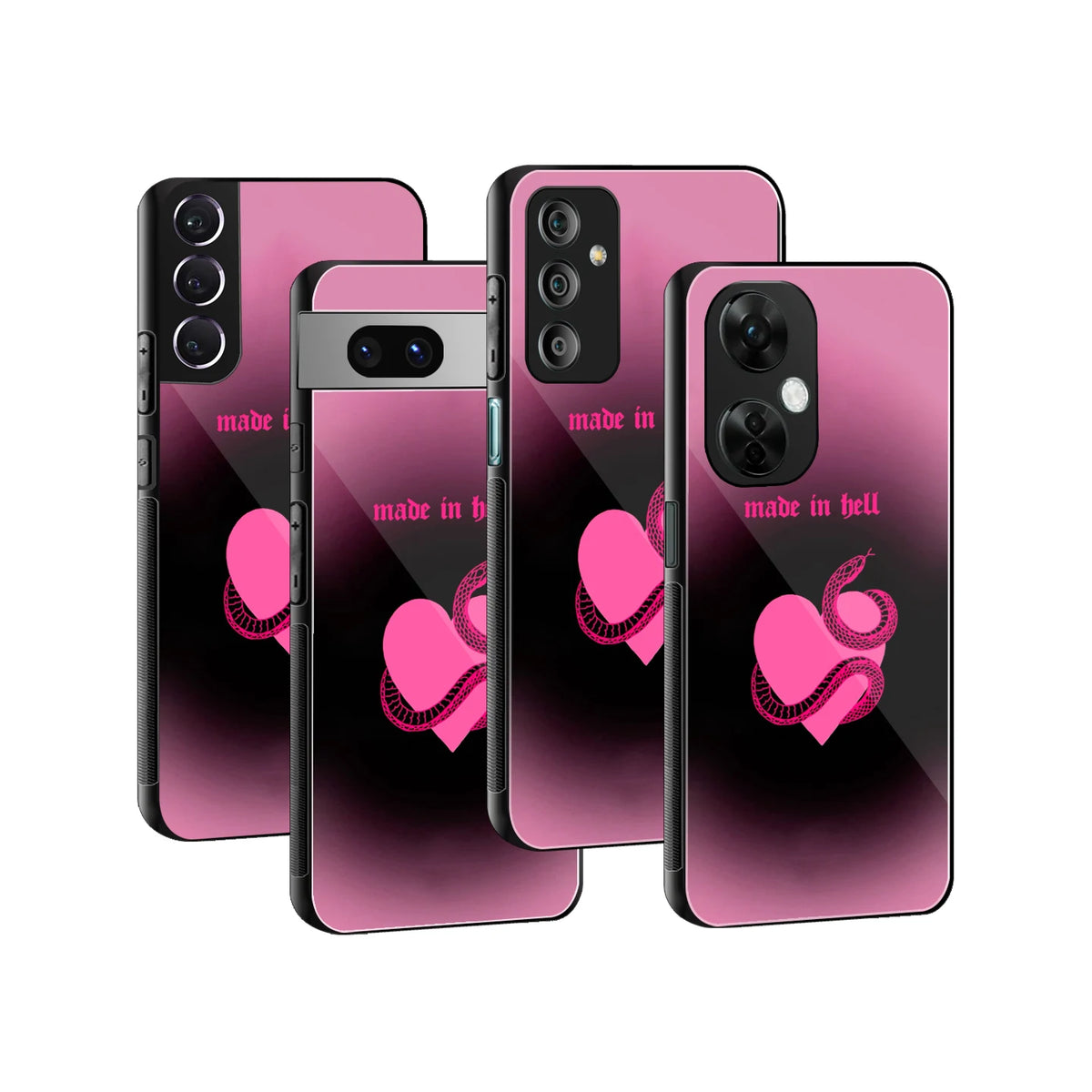 Stylish Glass Back Case for All Smartphones iPhone, Samsung, OnePlus, Pixel, Redmi, Oppo, Vivo, Motorola