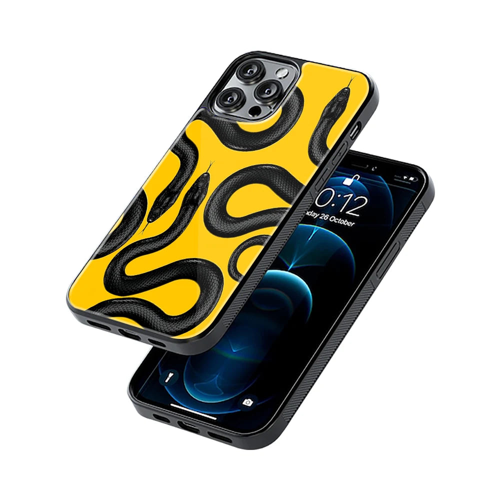 Protective Glass Back Phone Case Compatible with iPhone, Samsung, OnePlus, Pixel & More