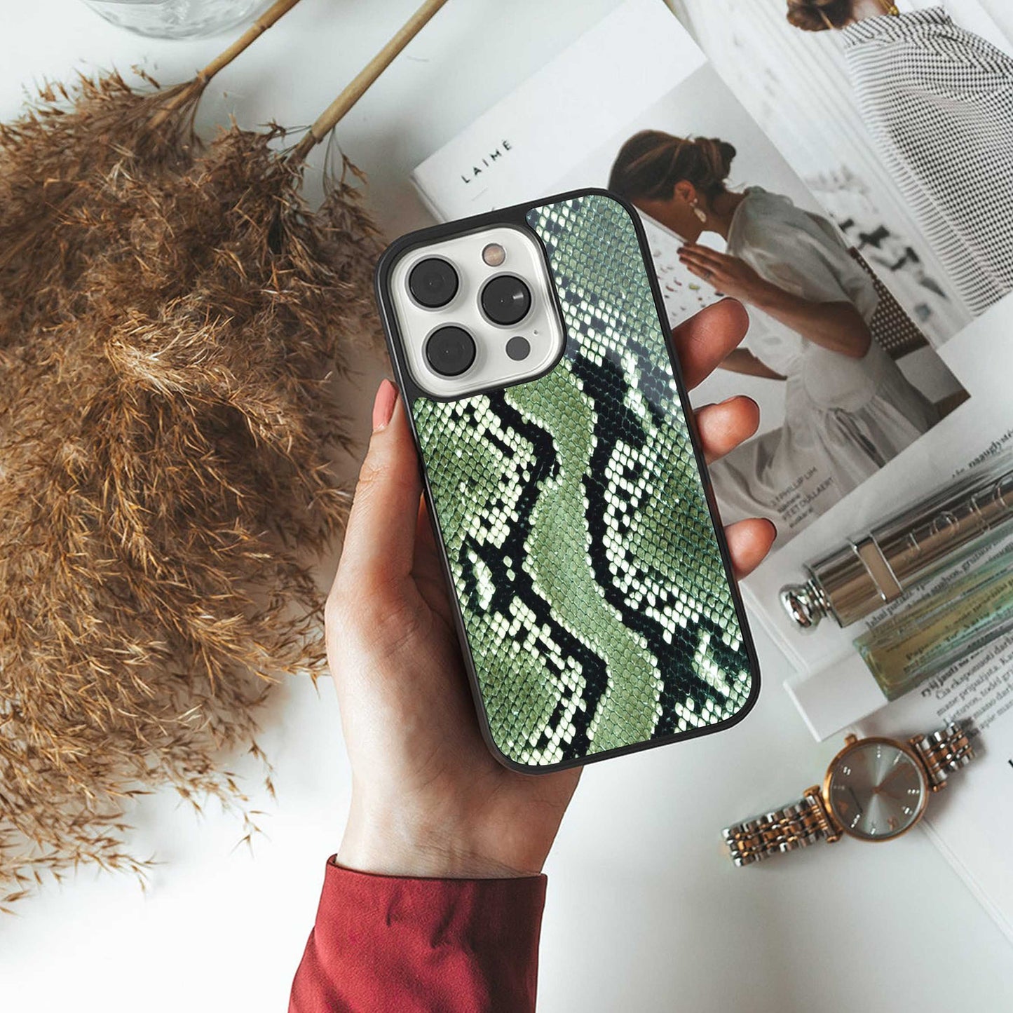Venom Green Phone Case for Iphone 16 | Glass Case