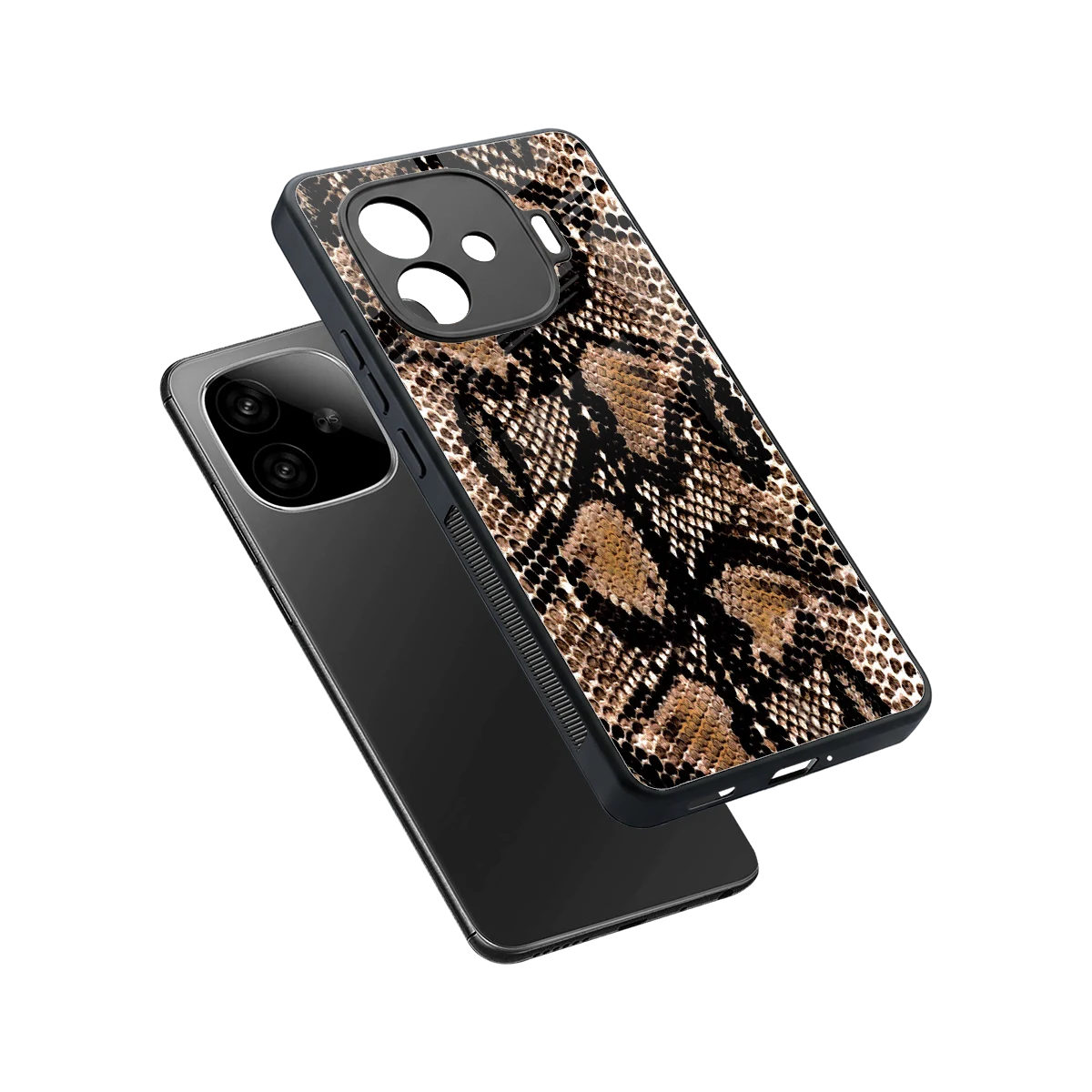 Venomous Luxe sleek iqoo neo 10r 5g cover with tempered glass back and TPU edges