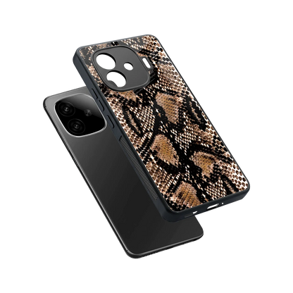 Venomous Luxe sleek iqoo neo 10r 5g cover with tempered glass back and TPU edges