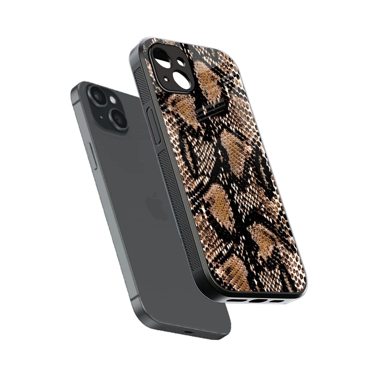 Venomous Luxe sleek iphone 14 plus cover with tempered glass back and TPU edges