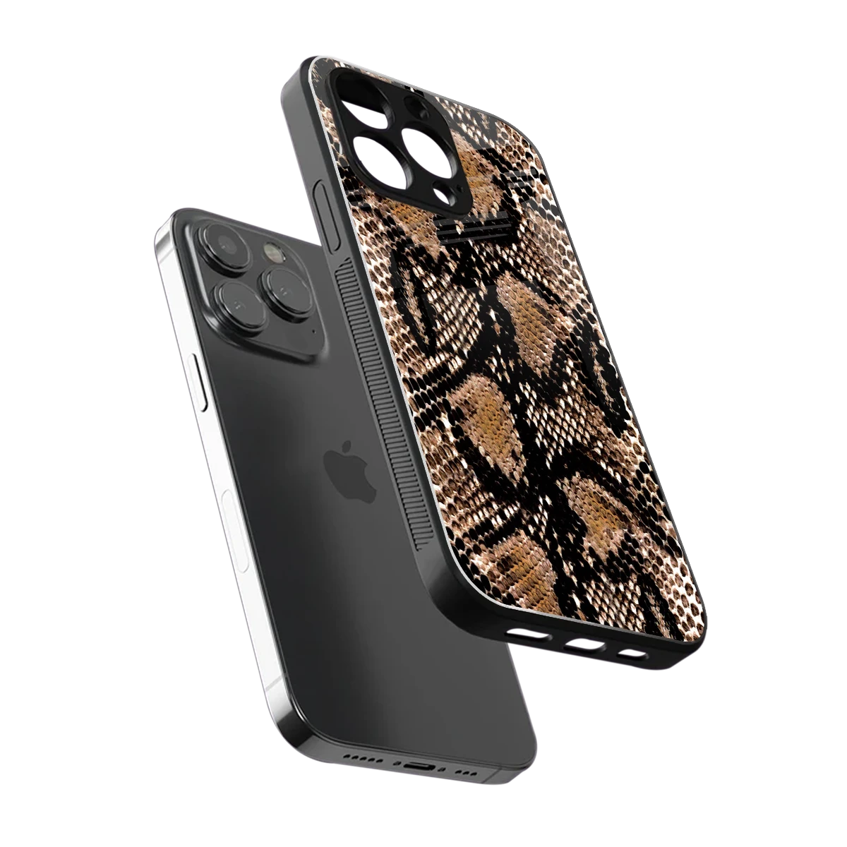 Venomous Luxe sleek iphone 15 pro max cover with tempered glass back and TPU edges