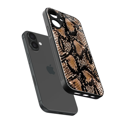 Venomous Luxe sleek iphone 16 plus cover with tempered glass back and TPU edges